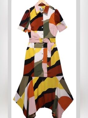 Karl Lagerfeld Multiple Color Dress Size 14 NEW